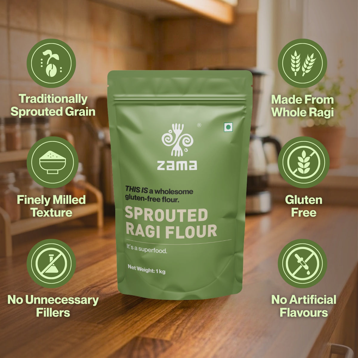 SPROUTED RAGI FLOUR