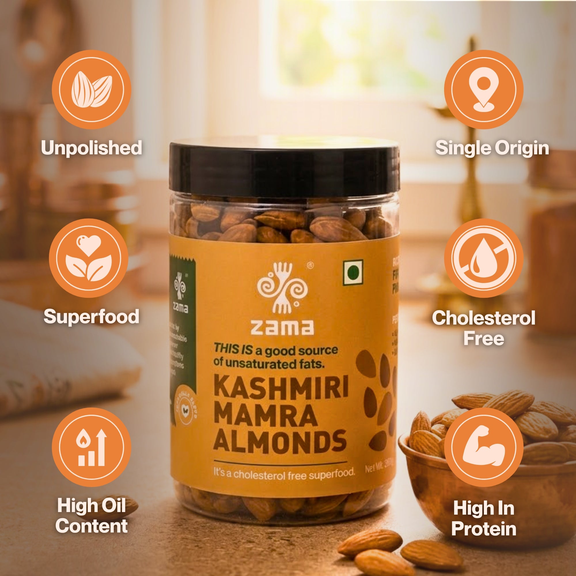 KASHMIRI MAMRA ALMONDS