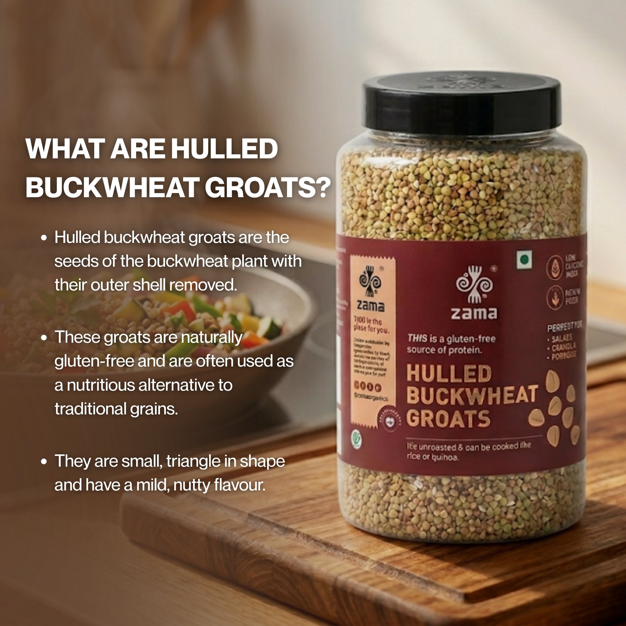 HULLED BUCKWHEAT GROATS