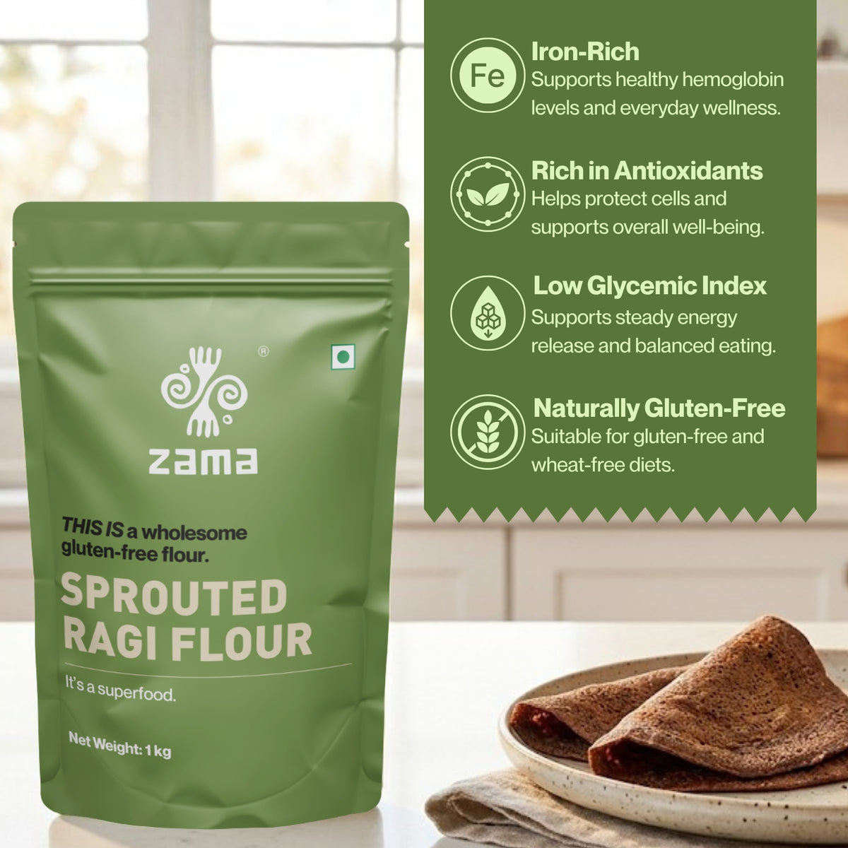 SPROUTED RAGI FLOUR