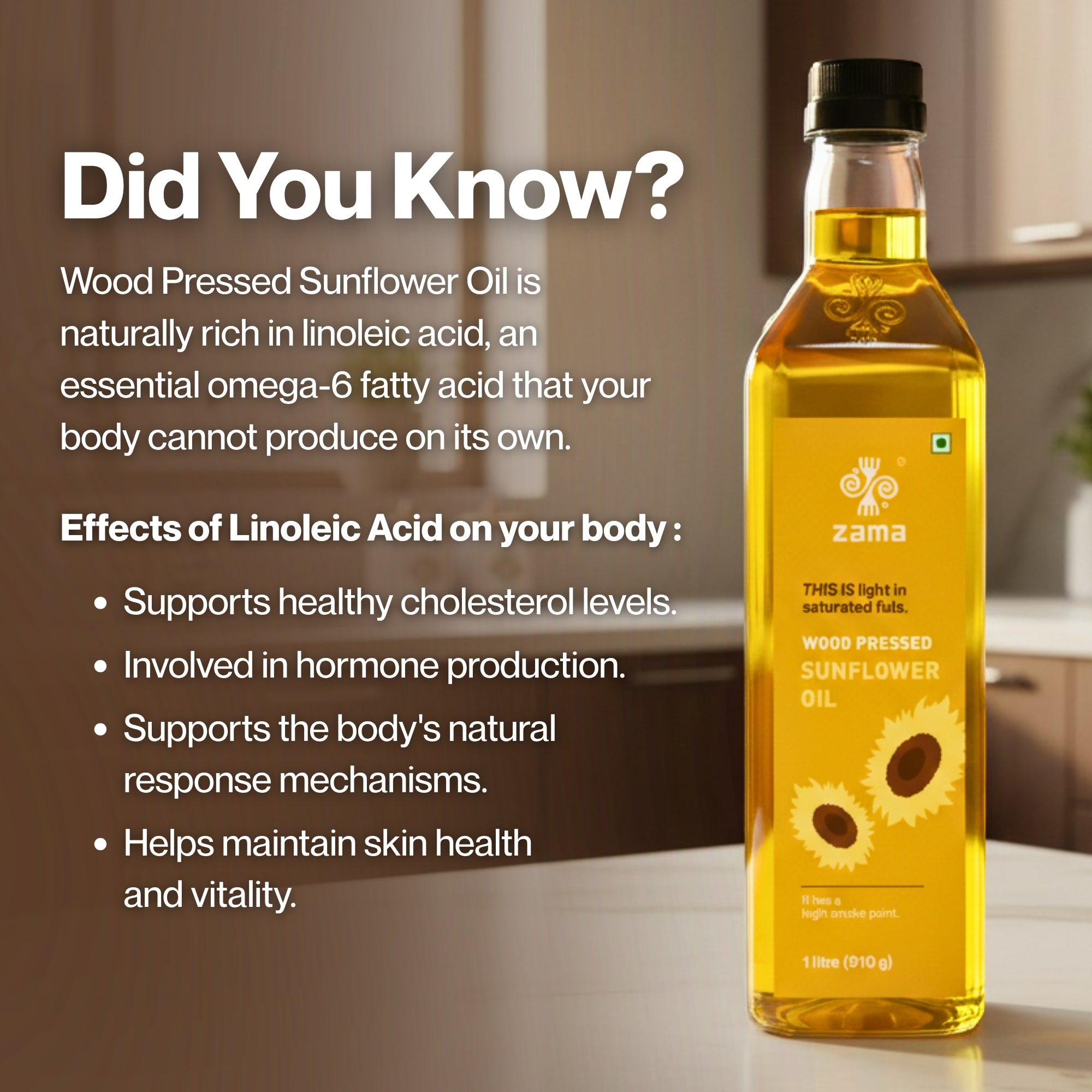 WOOD PRESSED SUNFLOWER OIL