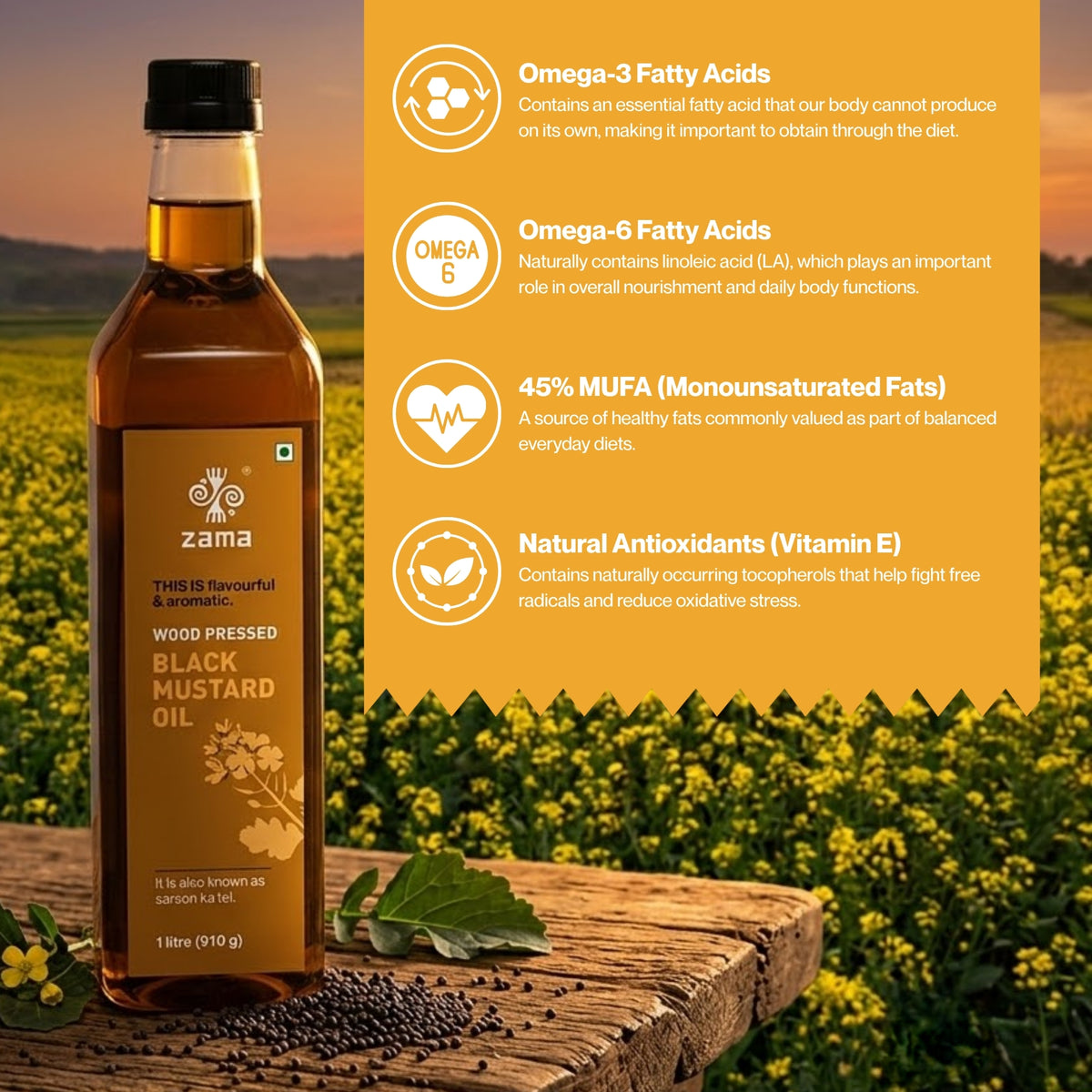 WOOD PRESSED BLACK MUSTARD OIL