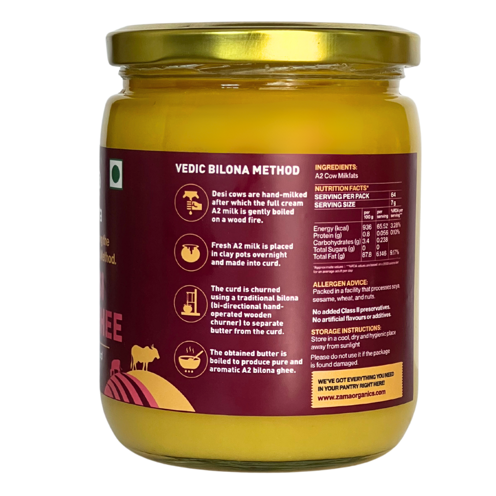A2 DESI COW GHEE (BILONA METHOD)