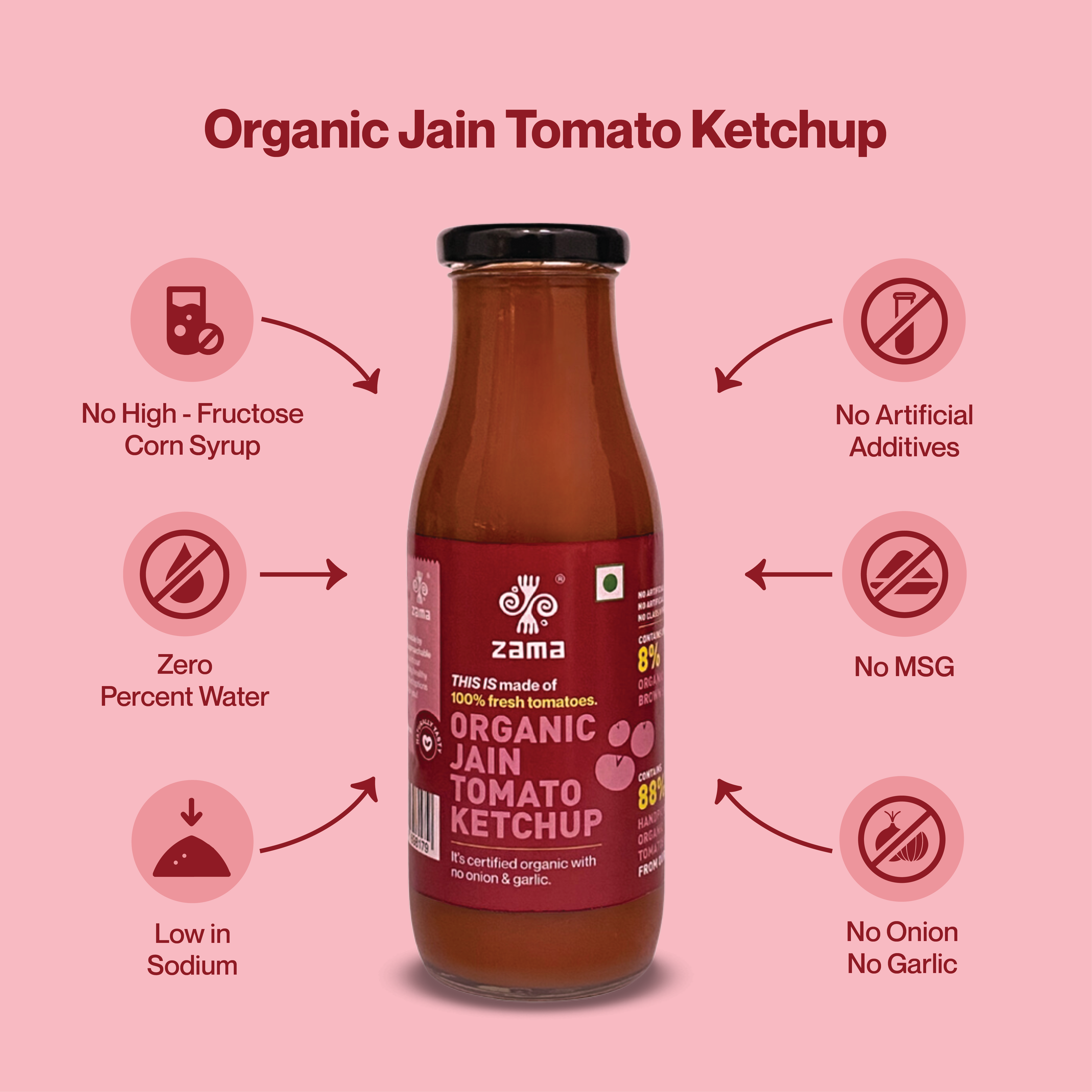 ORGANIC TOMATO KETCHUP (JAIN)
