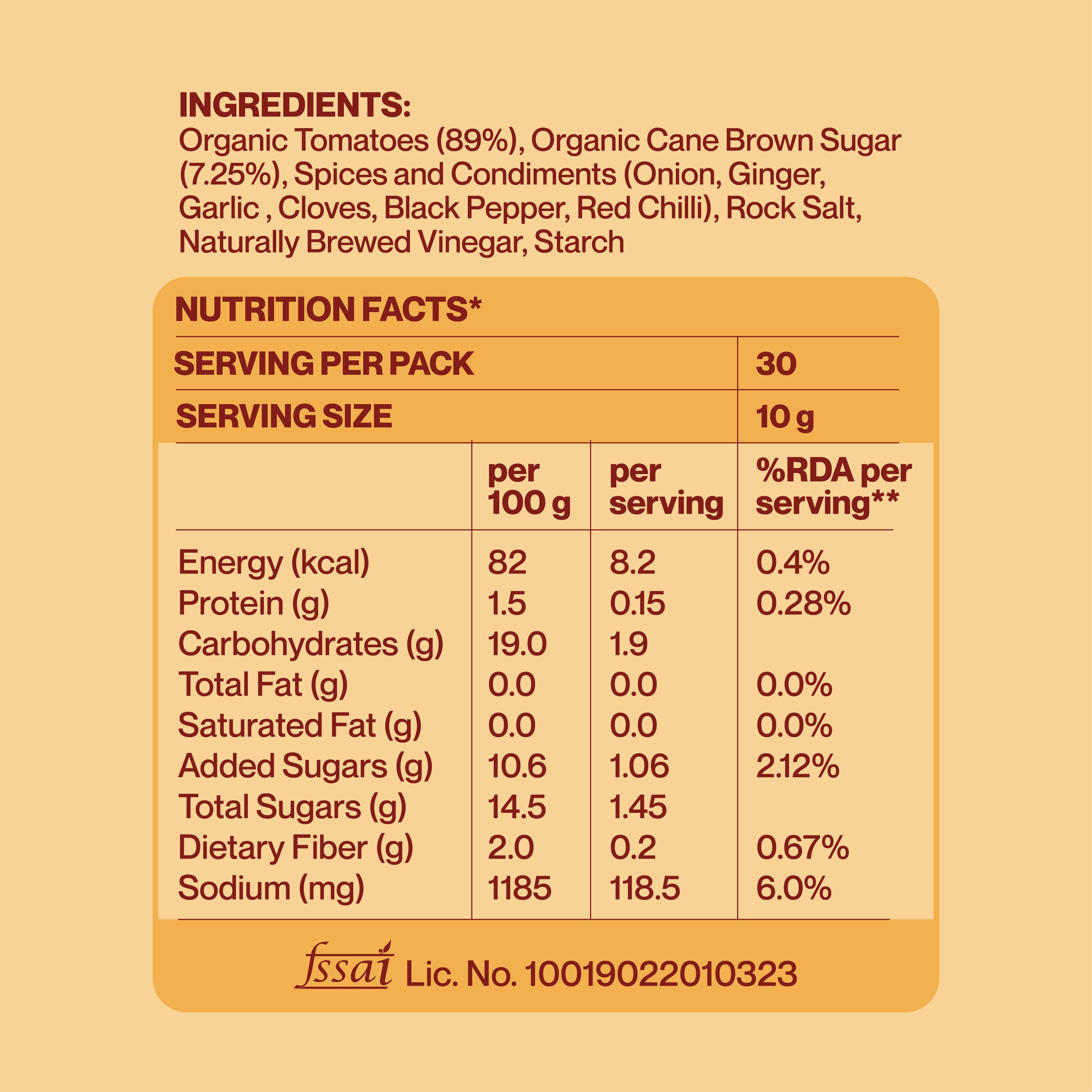 ORGANIC TOMATO KETCHUP