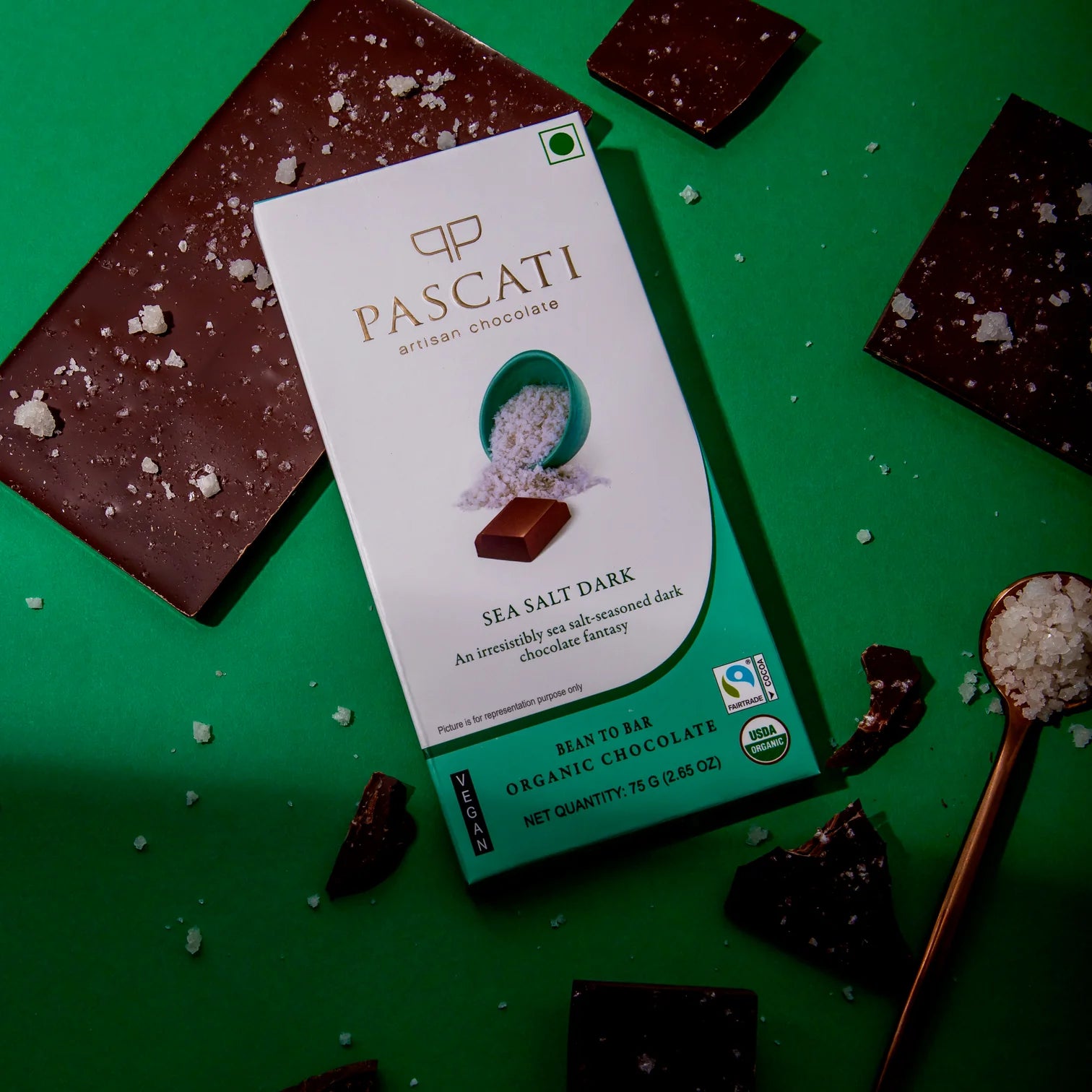 SEA SALT DARK ORGANIC CHOCOLATE