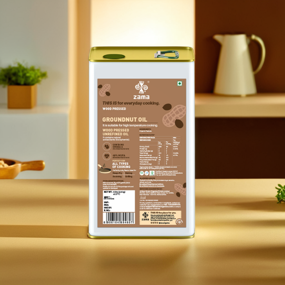 WOOD PRESSED GROUNDNUT OIL