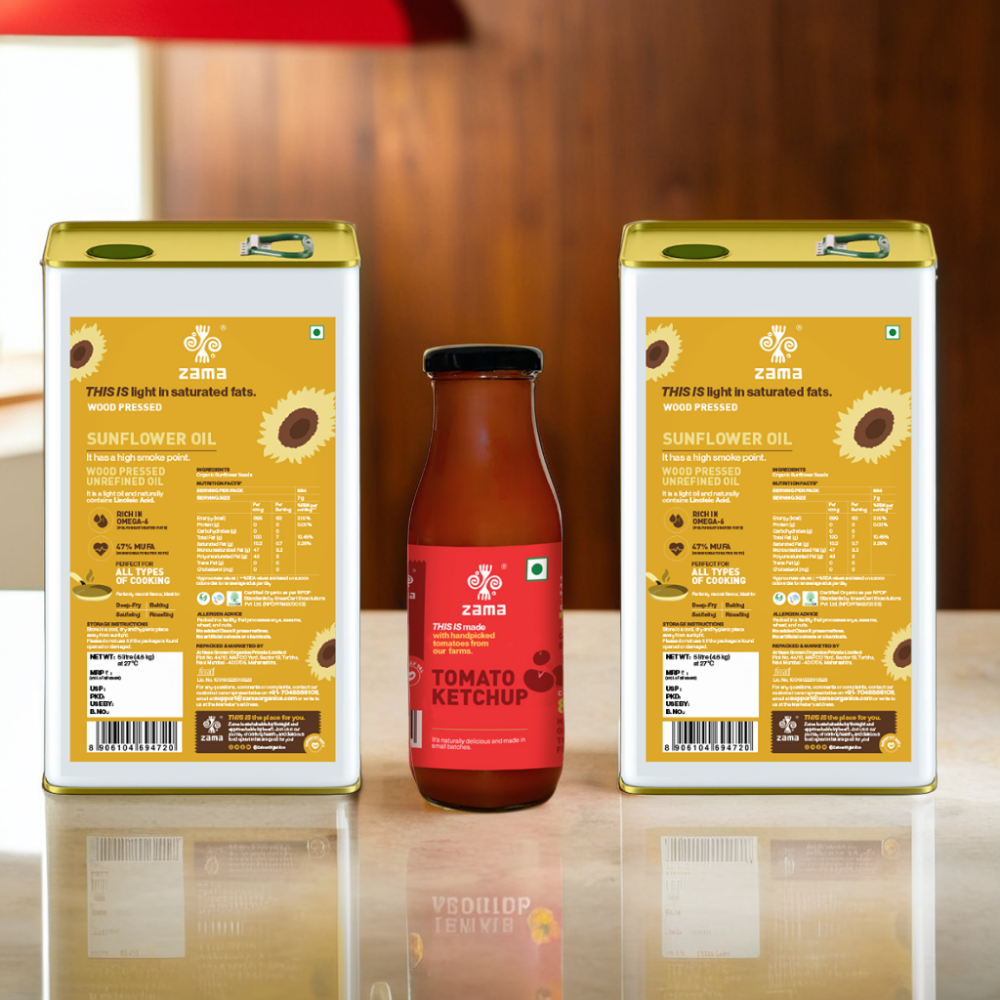 FREE TOMATO KETCHUP (300g) WITH WOOD PRESSED SUNFLOWER OIL