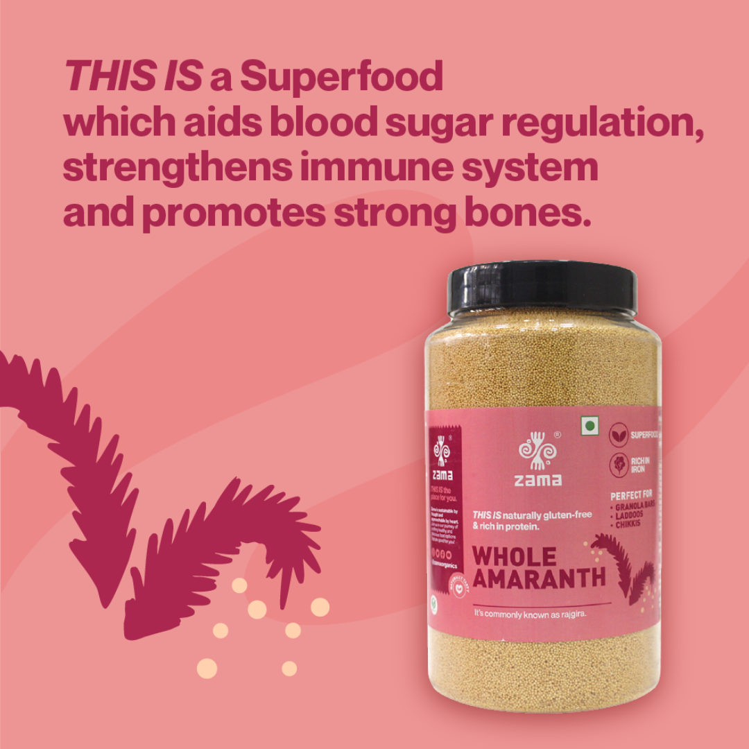 ORGANIC WHOLE AMARANTH (RAJGIRA)