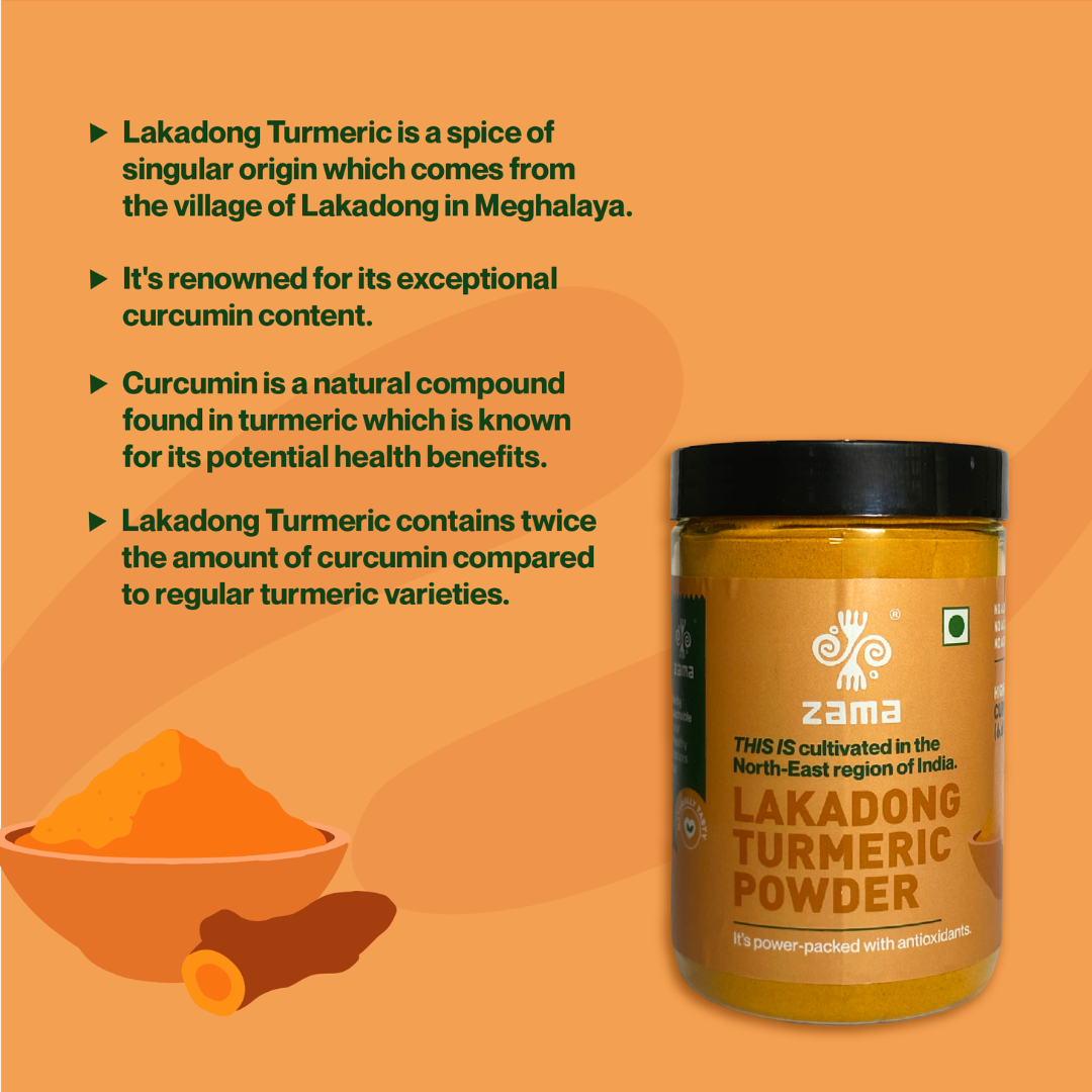 Zama Organics- Lakadong Turmeric Powder