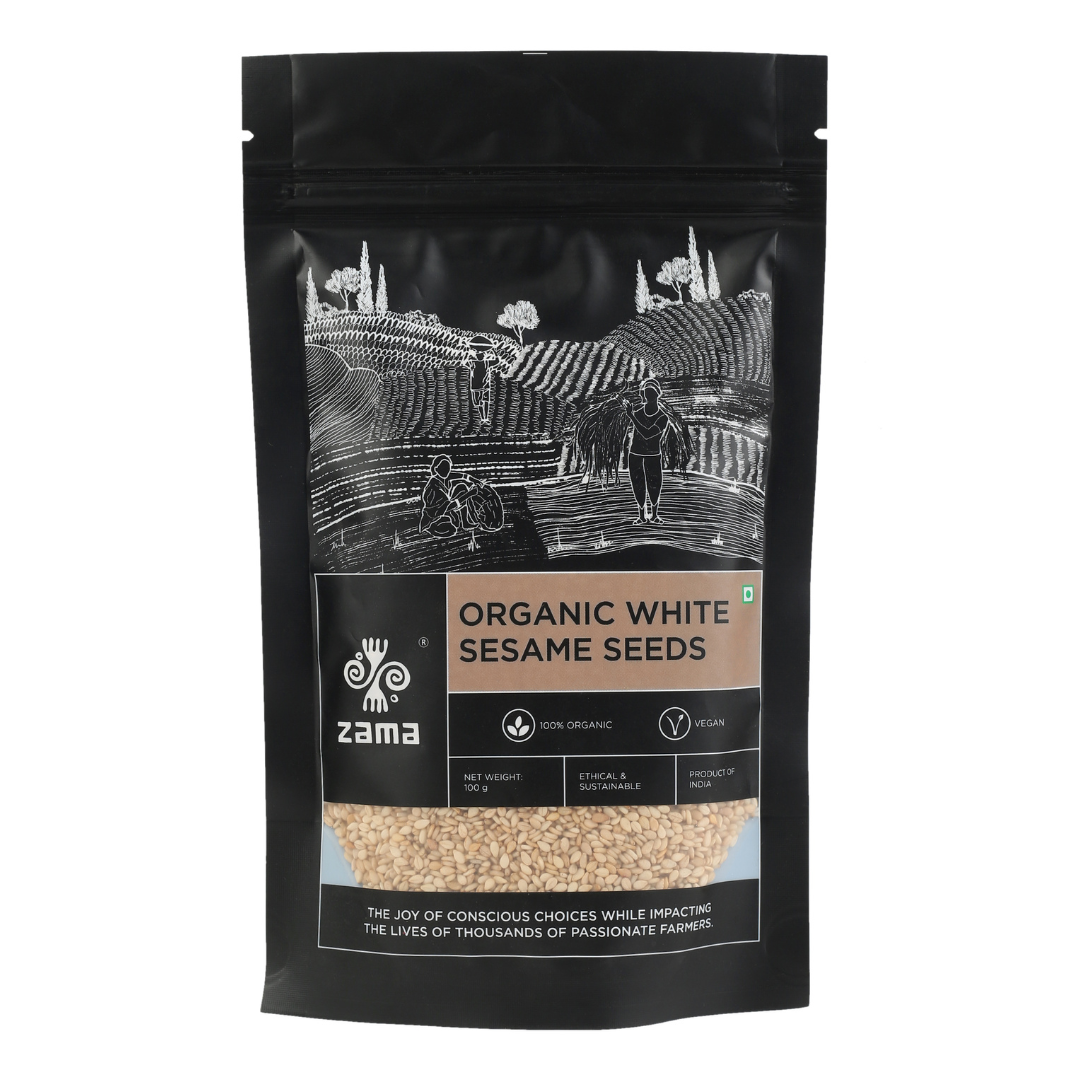 Organic White Sesame Seeds- Zama Organics