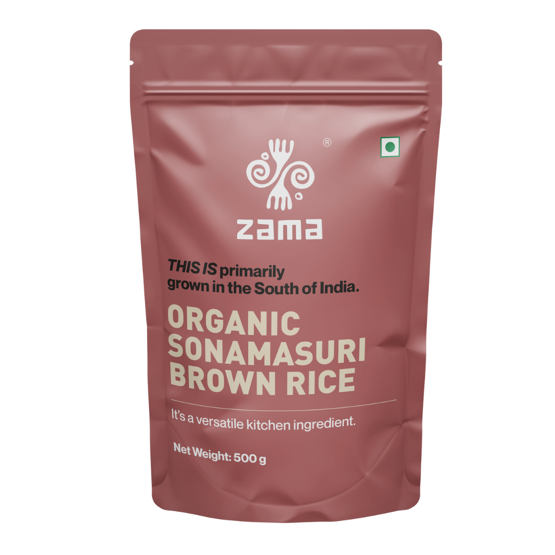 Organic Sonamasuri Brown Rice | Zama Organics