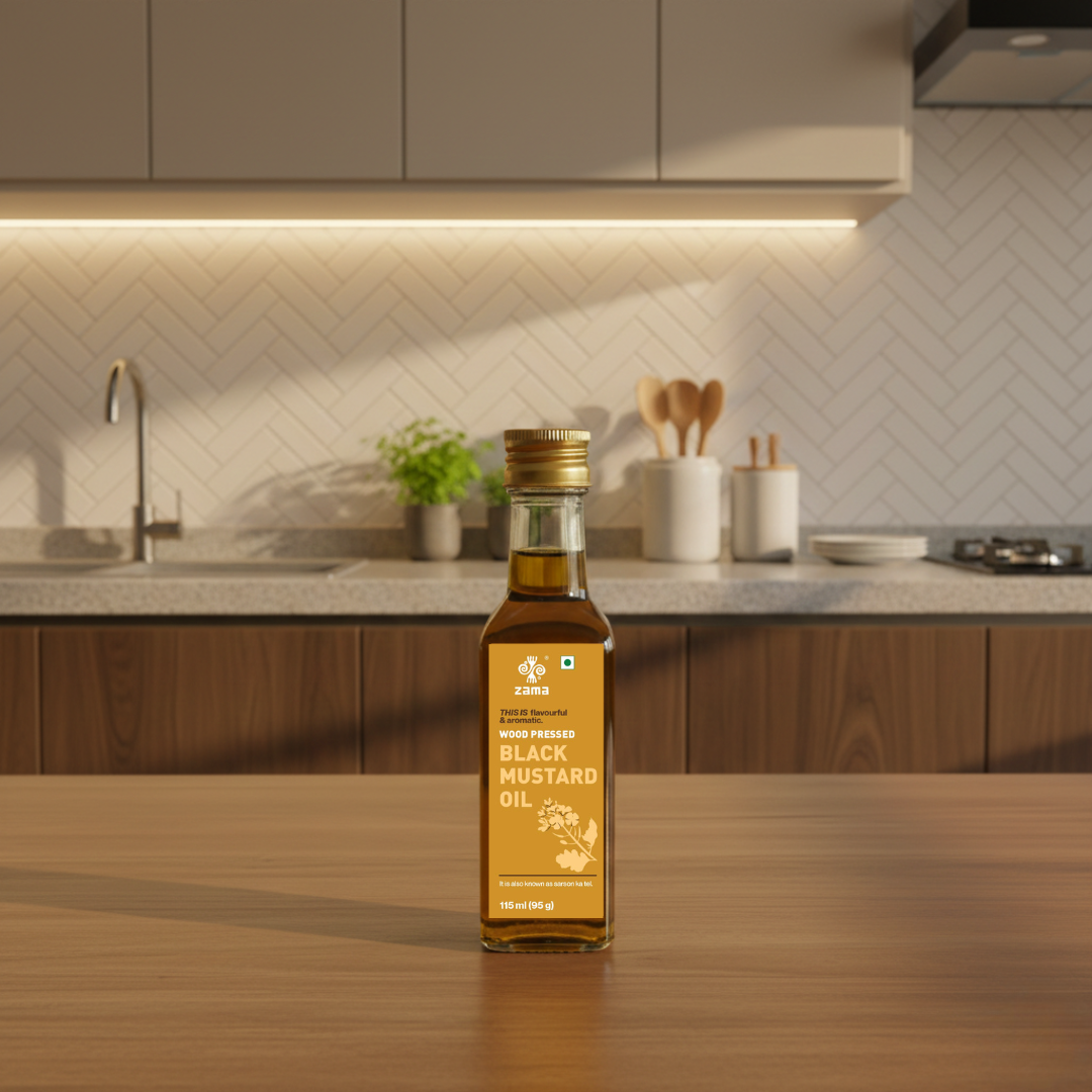 WOOD PRESSED BLACK MUSTARD OIL