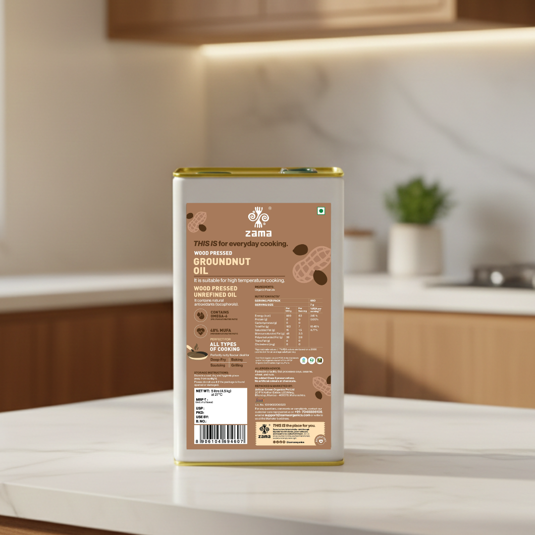 WOOD PRESSED GROUNDNUT OIL