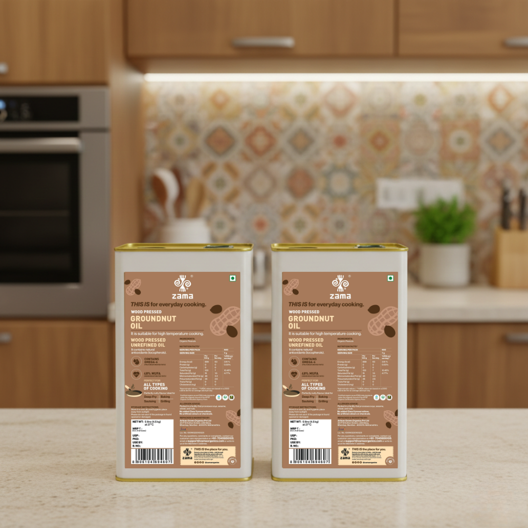 WOOD PRESSED GROUNDNUT OIL