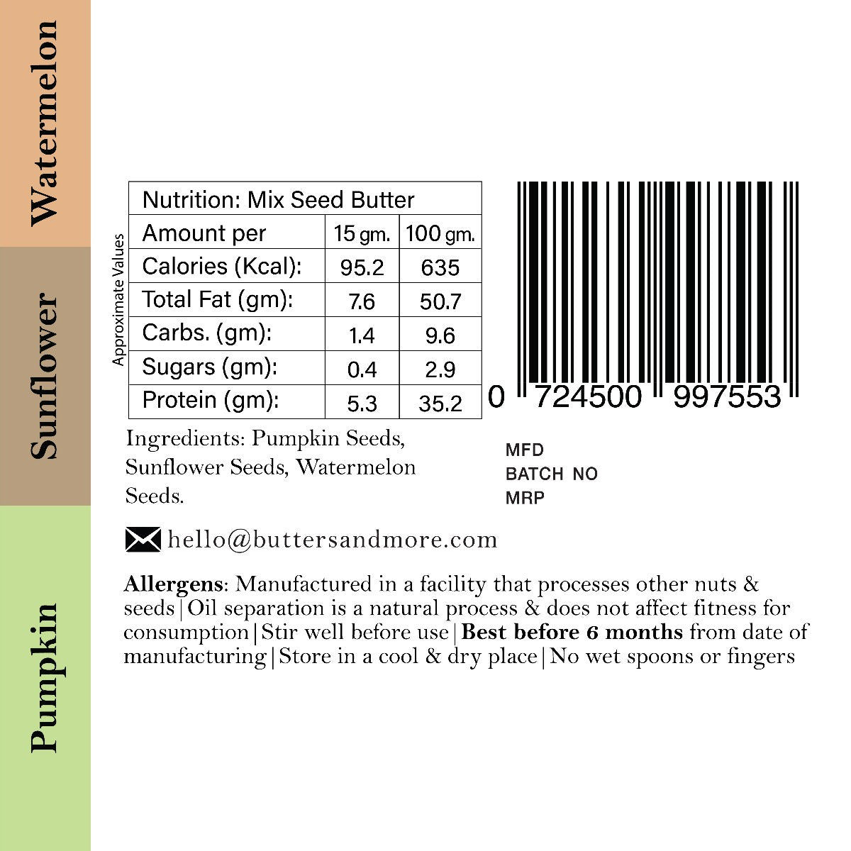 Mix Seed Butter- Zama Organics