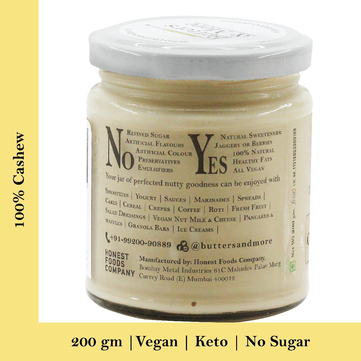Unsweetened Cashew Butter- Zama Organics