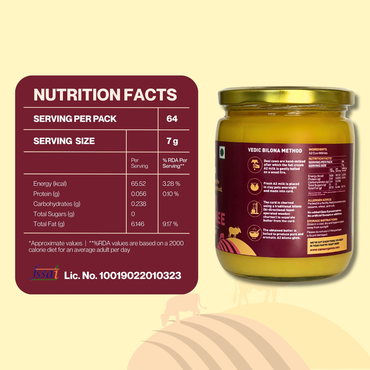 A2 DESI COW GHEE (BILONA METHOD)