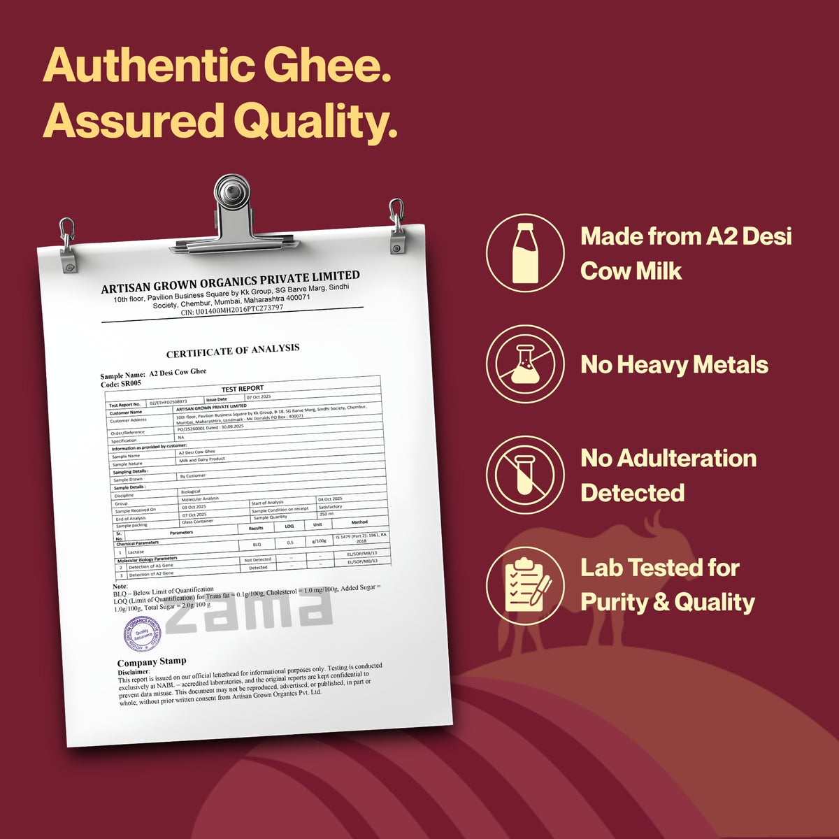 A2 DESI COW GHEE (BILONA METHOD)