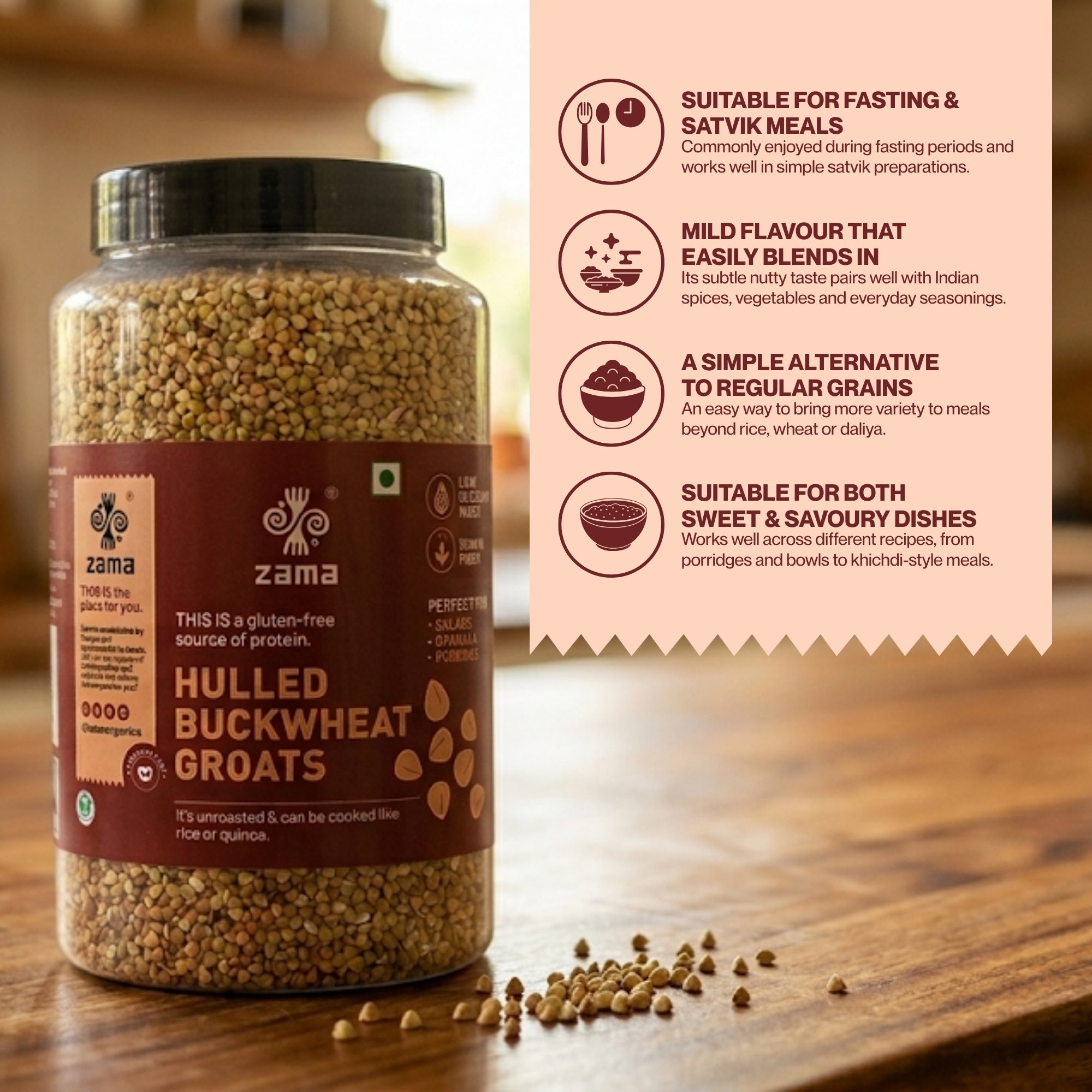 HULLED BUCKWHEAT GROATS