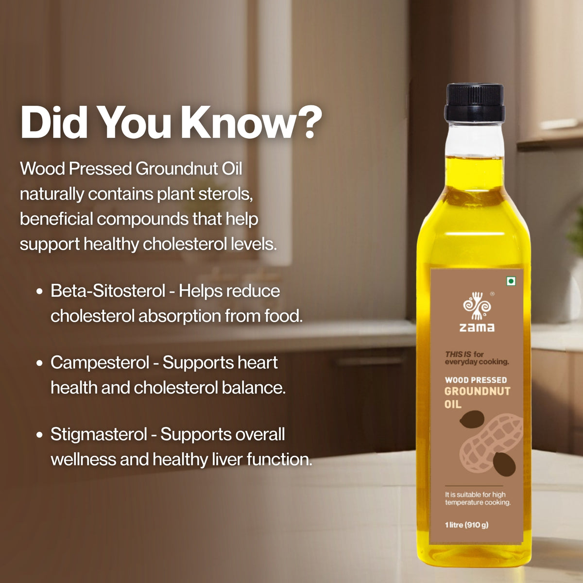 Wood Pressed Groundnut Oil