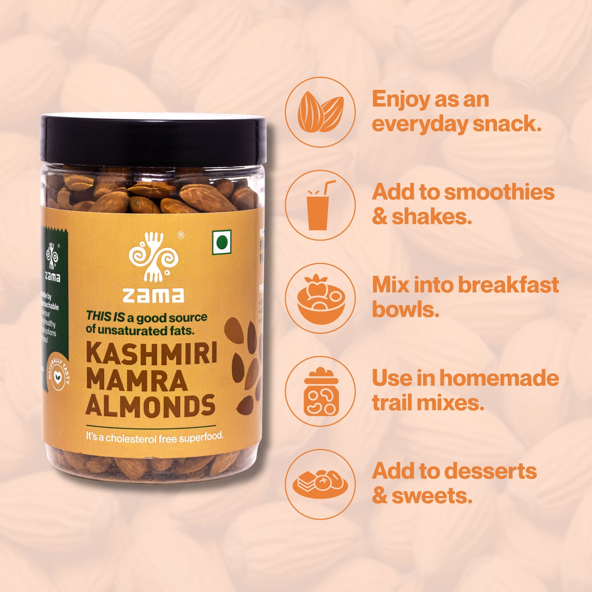 KASHMIRI MAMRA ALMONDS