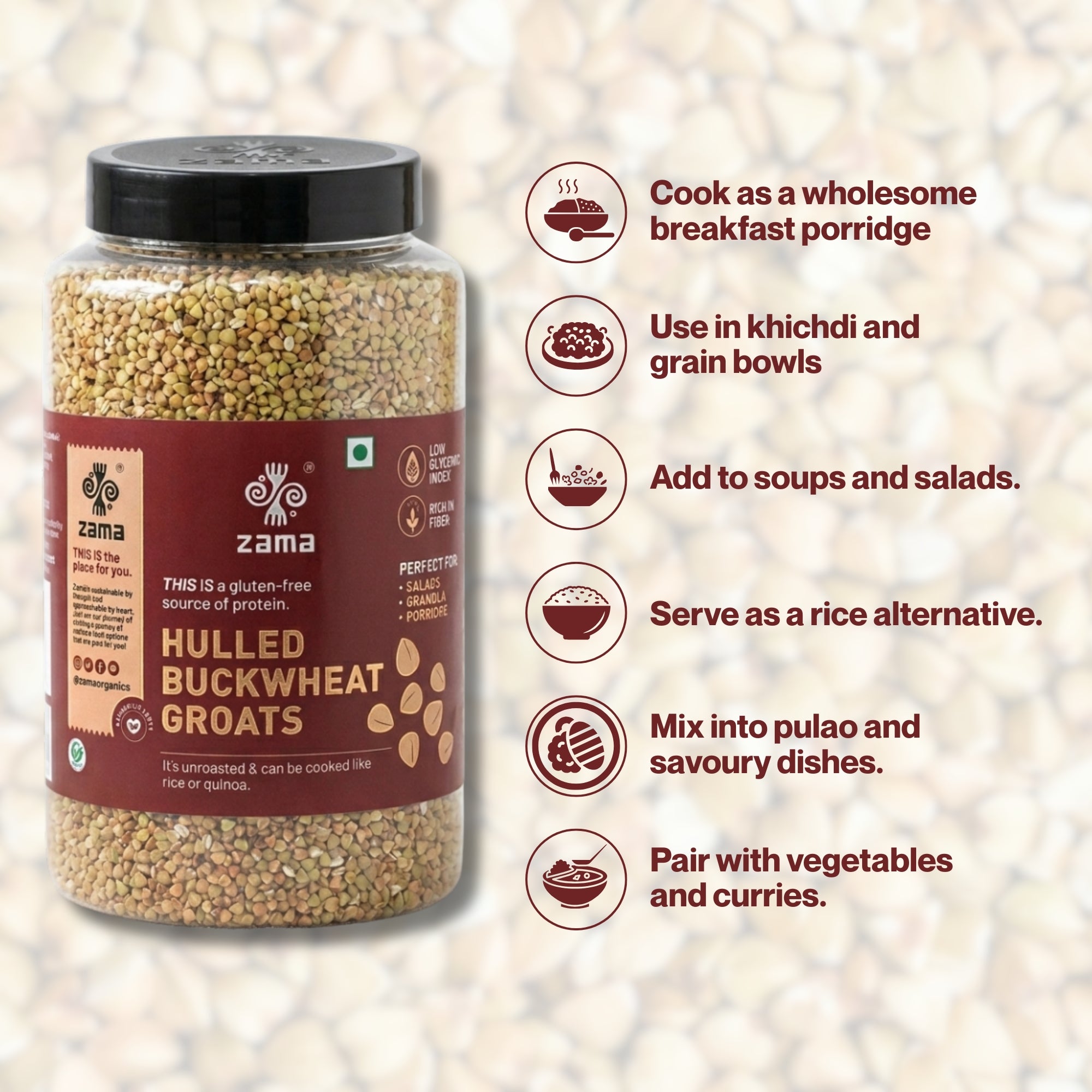 HULLED BUCKWHEAT GROATS