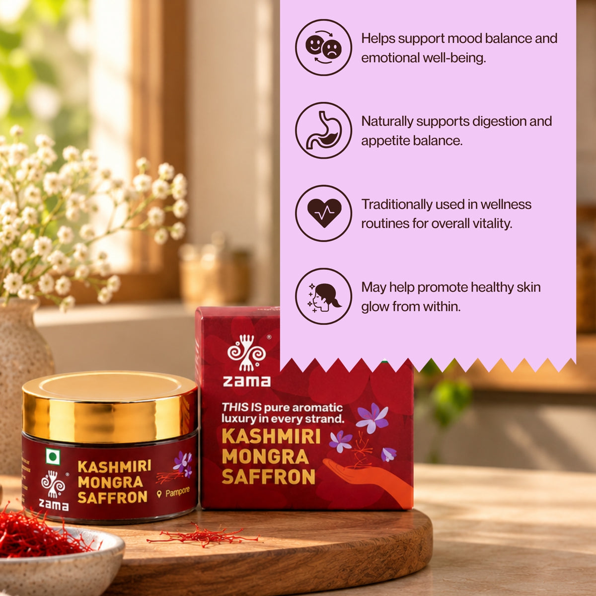 KASHMIRI MONGRA SAFFRON
