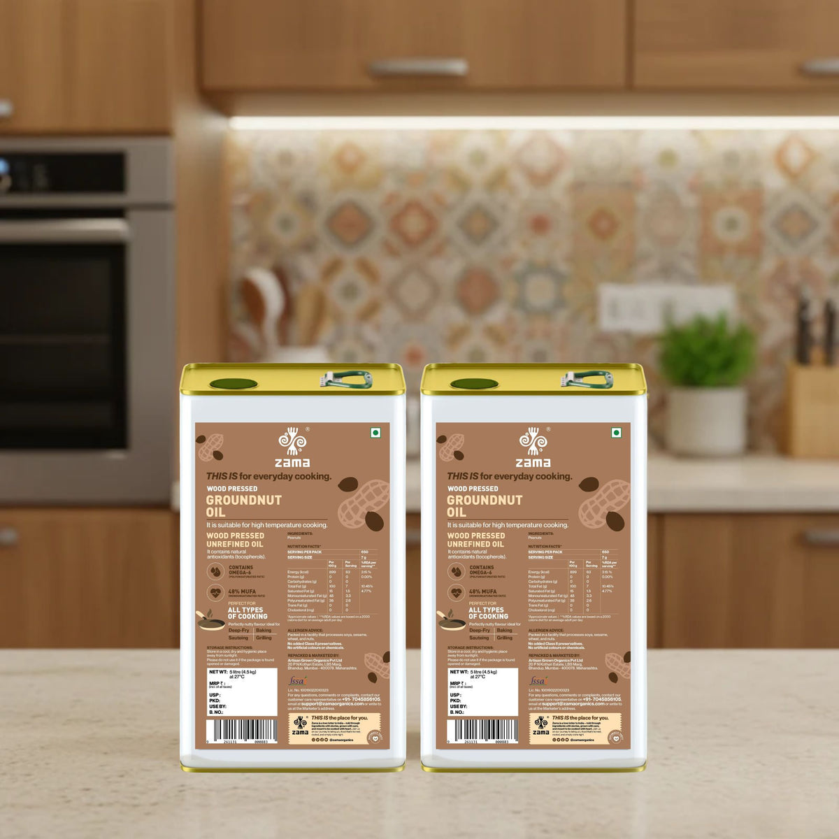Wood Pressed Groundnut Oil