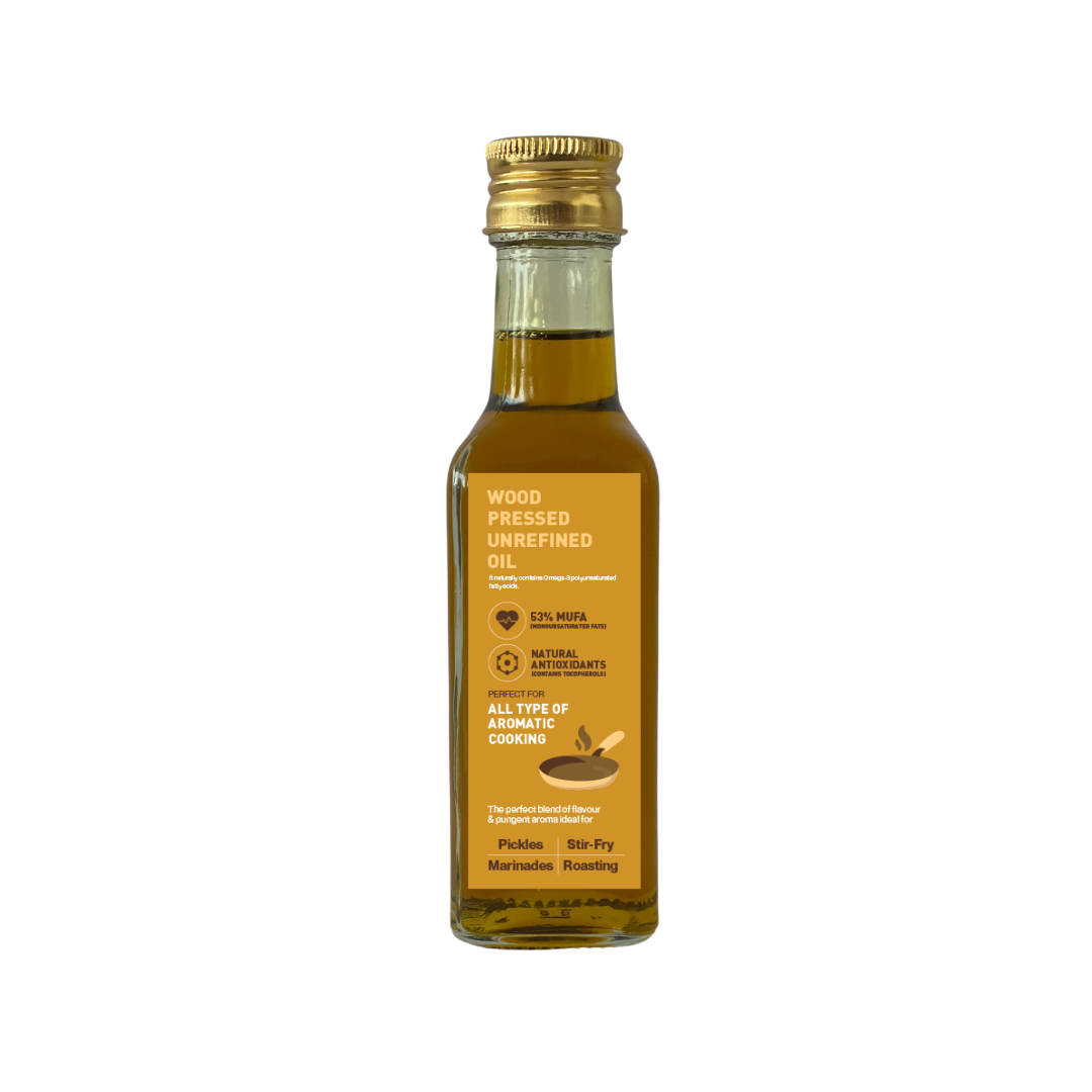 WOOD PRESSED ORGANIC BLACK MUSTARD OIL