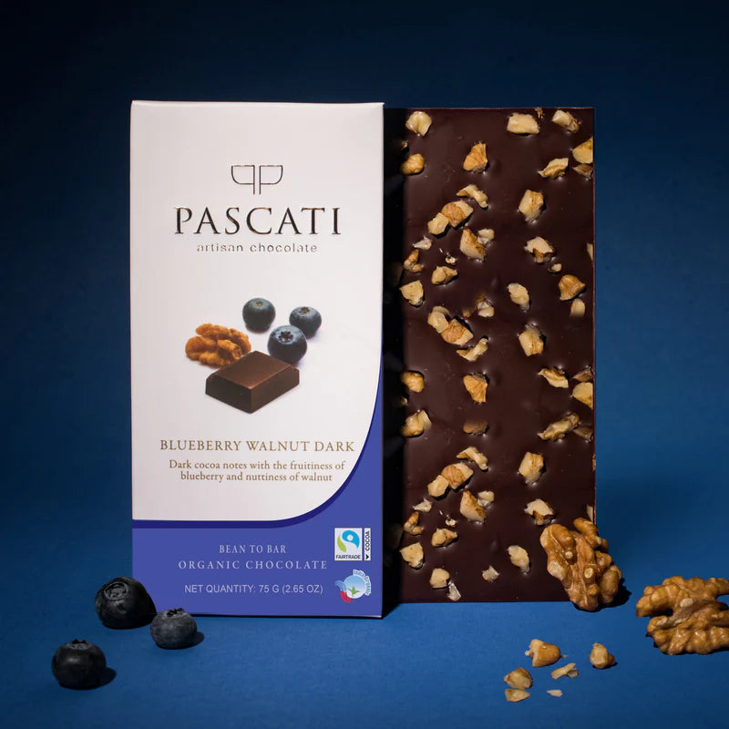 BLUEBERRY WALNUT DARK CHOCOLATE - 75GM