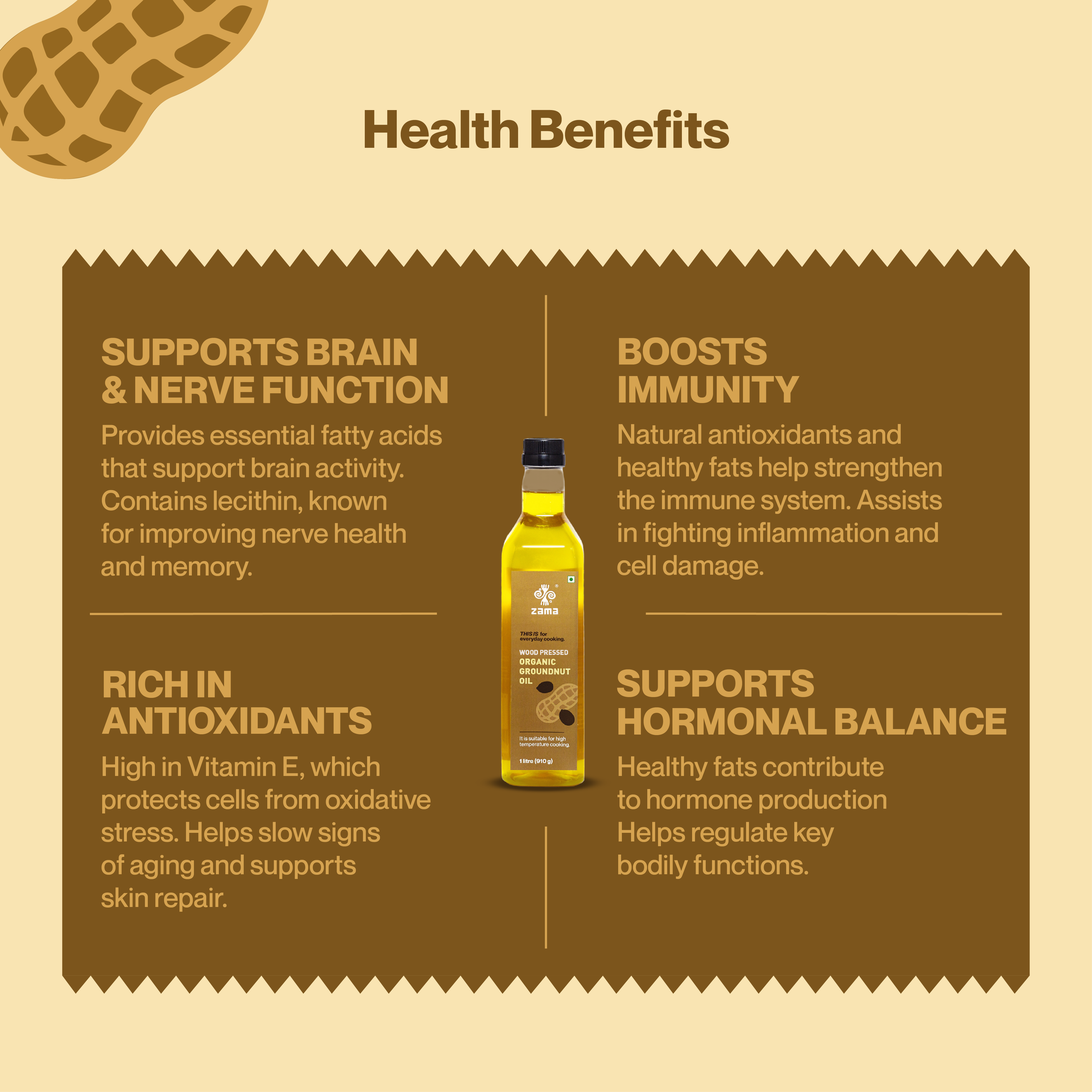 WOOD PRESSED GROUNDNUT OIL