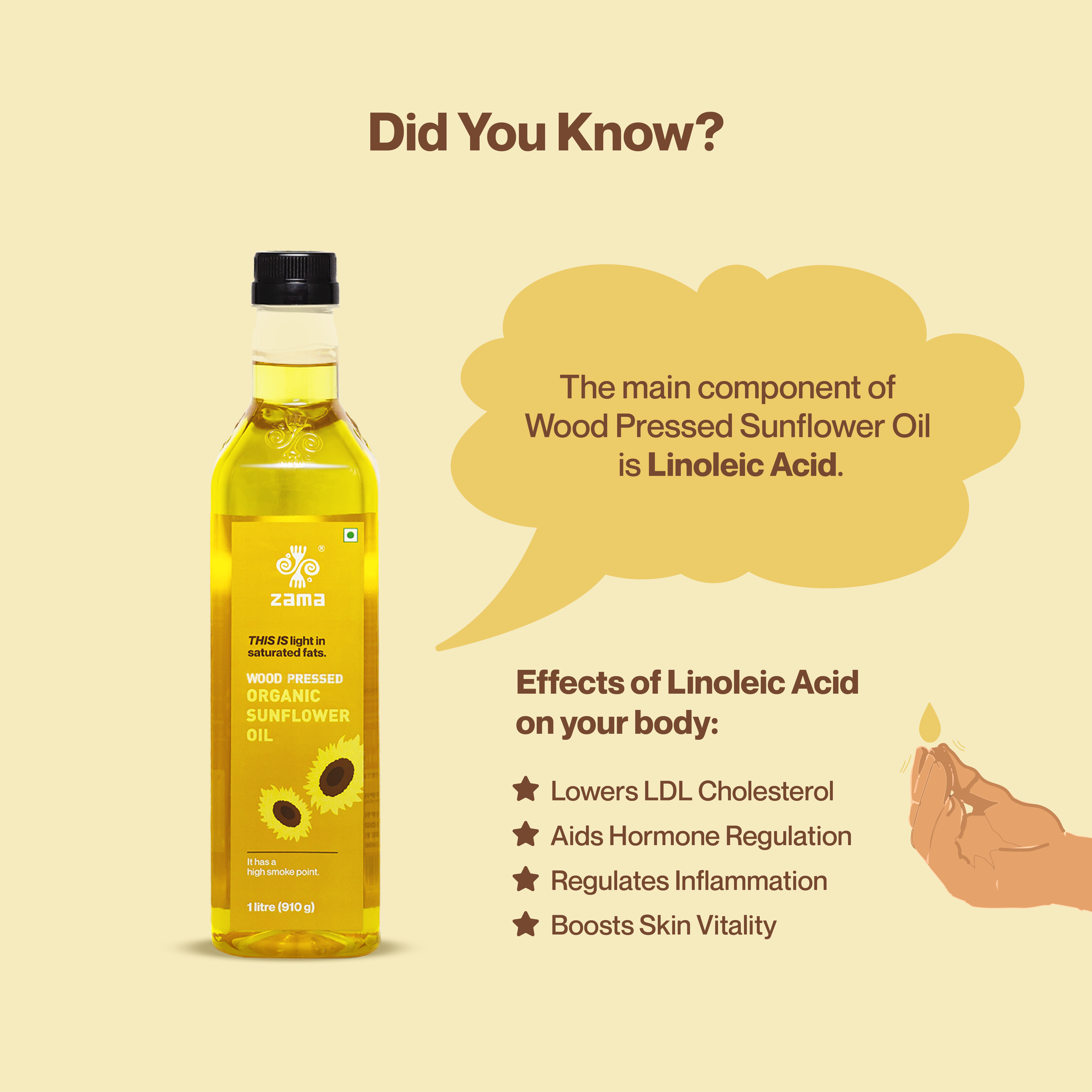 WOOD PRESSED ORGANIC SUNFLOWER OIL