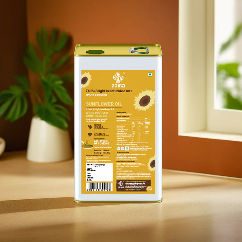 WOOD PRESSED SUNFLOWER OIL