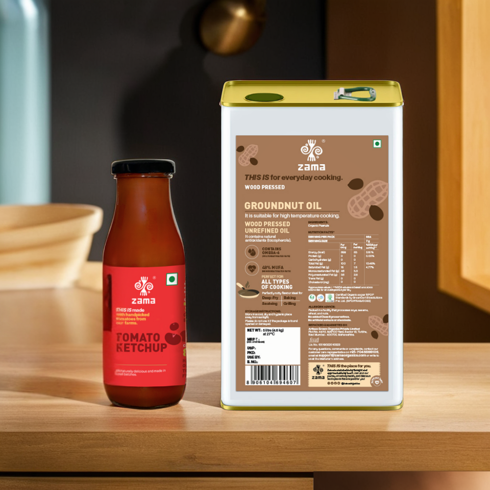 FREE TOMATO KETCHUP (300g) WITH WOOD PRESSED GROUNDNUT OIL