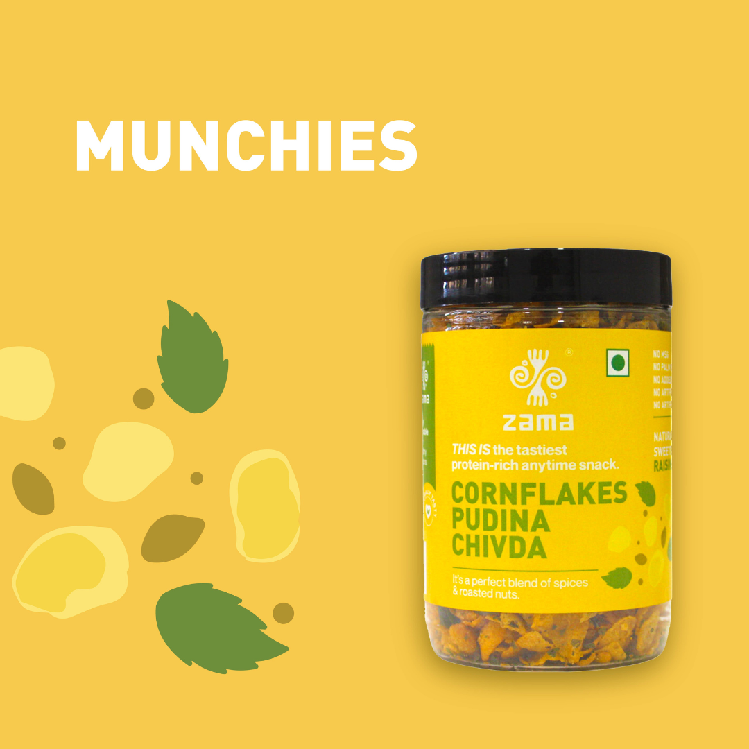 Cornflakes Pudina Chivda- Zama Organics