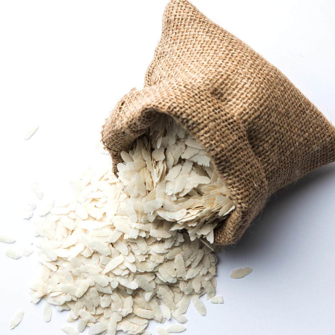 Organic White Poha- Gluten Free Flattened rice