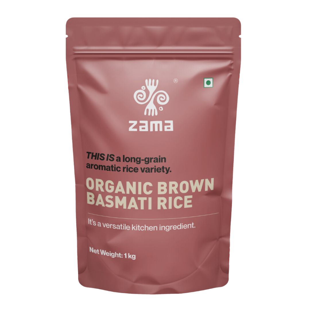 Oraganic Brown Basmati Rice- Long Grain Aromatic Rice