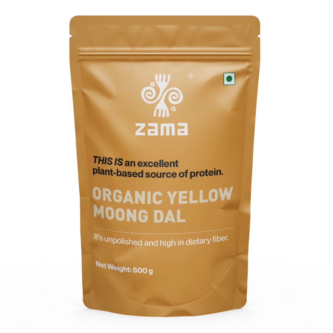 Organic Yellow Moong Dal-plant based source of protein.