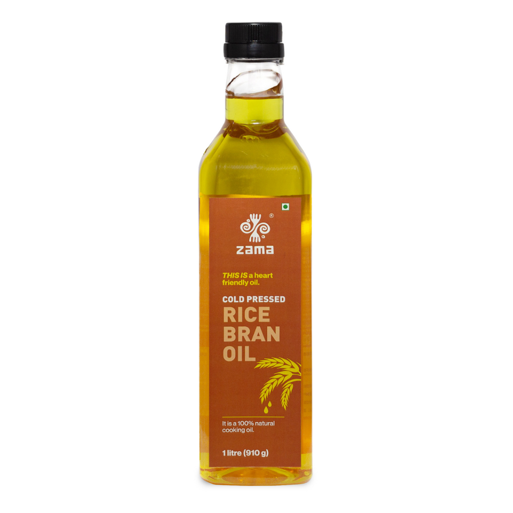 Presd Rice Cold Pressed Rice Bran Oil | Zama Organics | Quality Cooking Oil