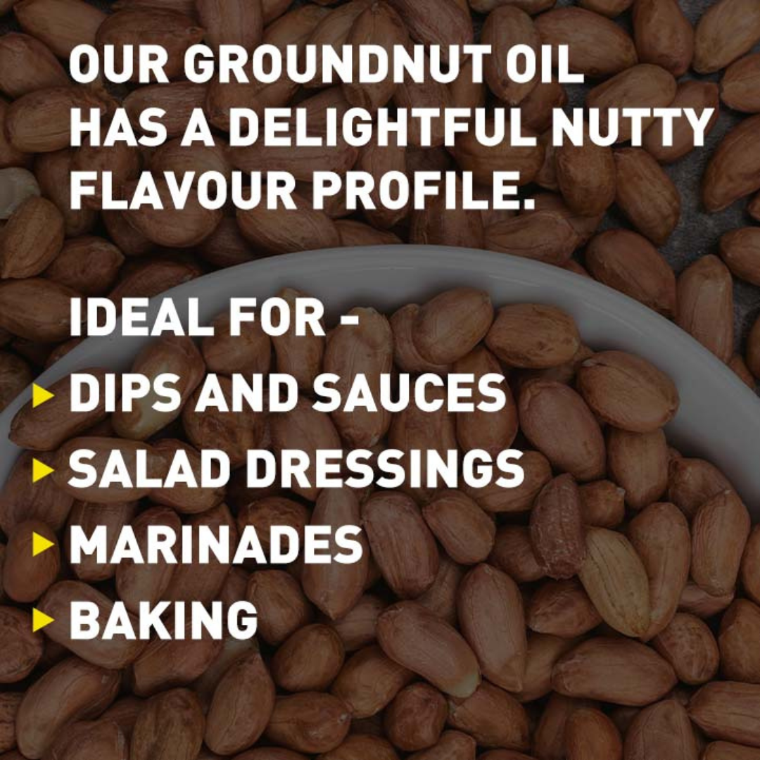 COLD PRESSED ORGANIC GROUNDNUT OIL