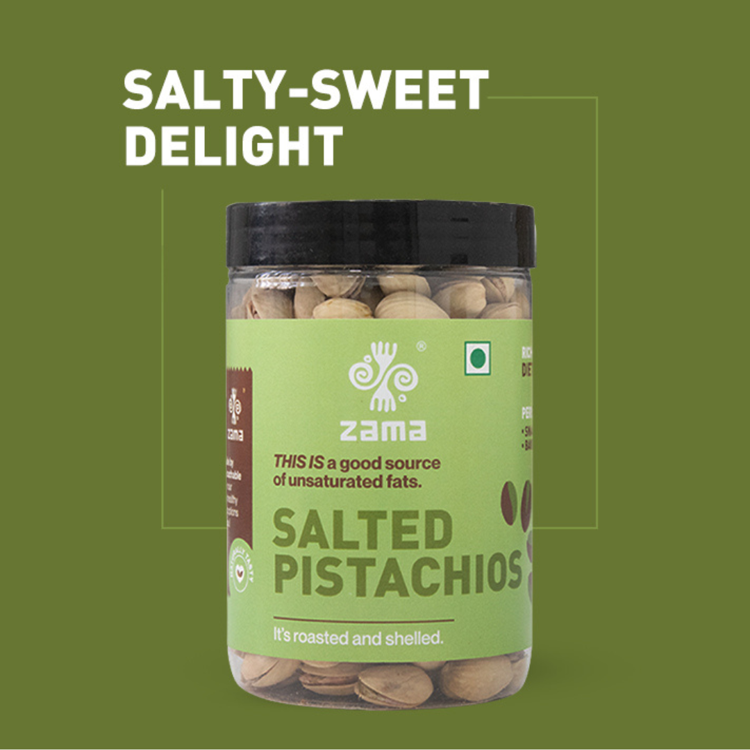 Salted Pisatachios_- Good Source Of Unsaturated Fats