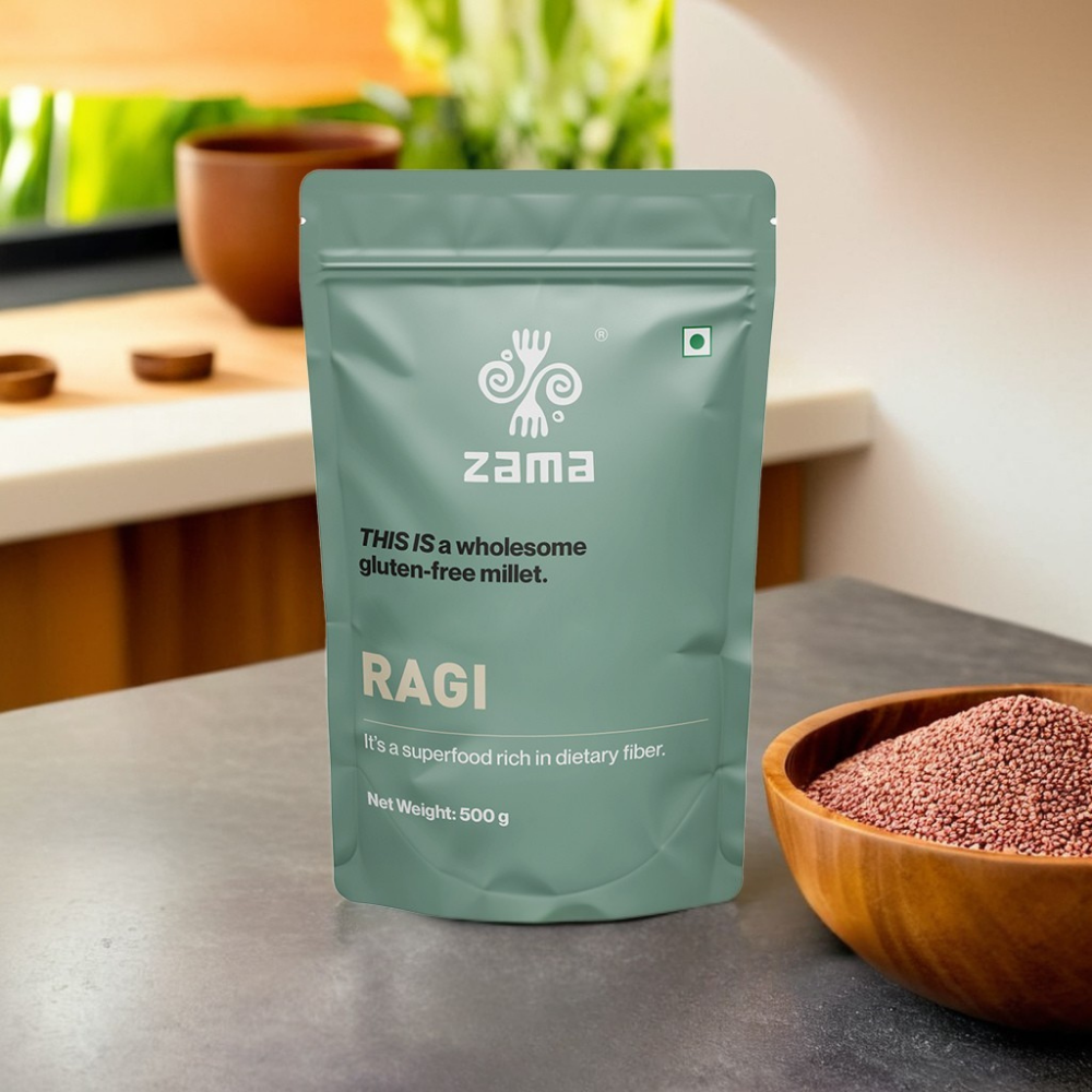 Organic Ragi Premium Organic Ragi: Nutritious Whole Grain for Healthy Living | Zama ...