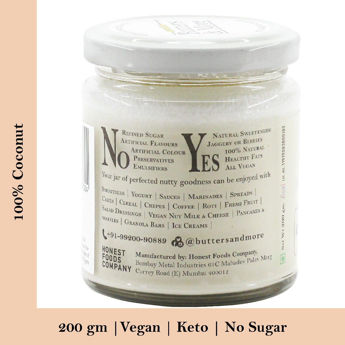 Coconut Butter- Natural & Vegan